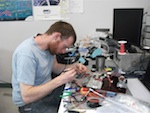 Photo: Testing circuitry