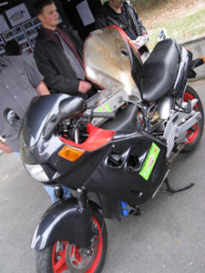 Electric motorcycle.