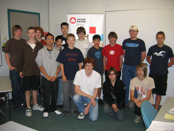 High School students attending the DiscoverTech camp.