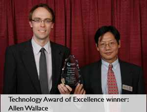 Technology Award of Excellence winner Allen Wallace.