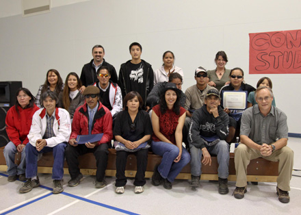 Grad class, instructors and community members.