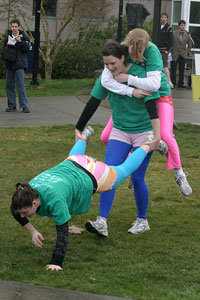Wheelbarrow race