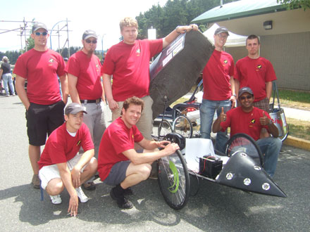 Camosun's Visionaries Canary Derby team.
