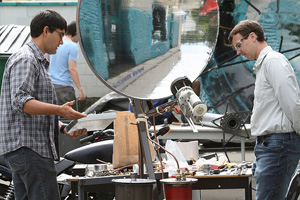 Students working on their project.