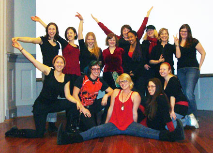 Camosun students perform The Vagina Monologues.