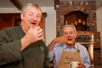 Chef Steve Walker-Duncan and CHEK News' Tony Parsons.