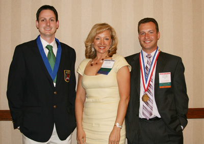 Conor Pommervile, Shari Corrigan (faculty), Jonathan Gerhts