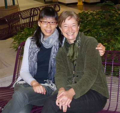 Bing Zou and instructor Judith Hunt