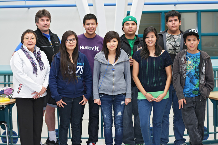 Visiting students from Fort Providence.