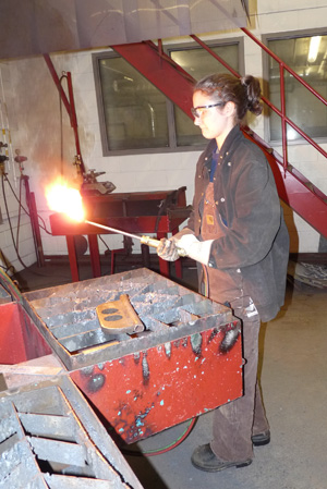 Apprenticeship welder Mila Puharich