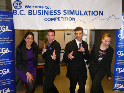 Monita Sidhu, Kyle Blakeney, Henri Mornard and Ellen Dragushan