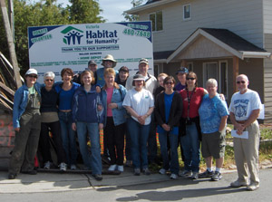 Camosun volunteers help the Habitat for Humanity