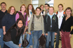 Group of girls at the Taste of Electronics event in 2006.