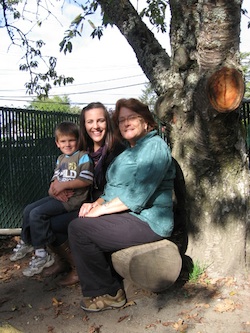 Photo: Karla & Zachary Steeds with Johanne Sherber
