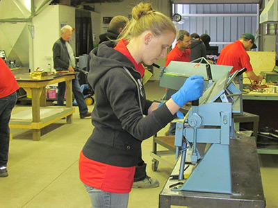 Sara Wilson at work